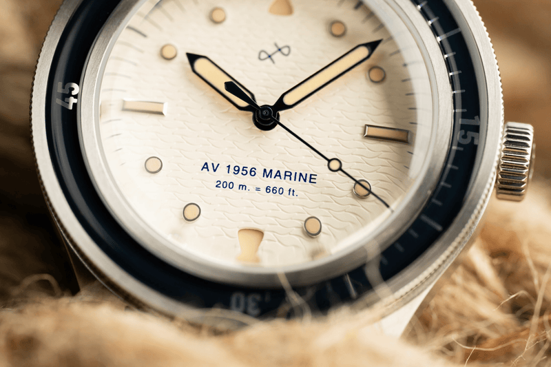 1956 Marine, Steel / Navy & Off White