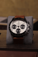 1960 Racing Chronograph, Steel / Off White & Black