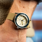 1956 Marine, Steel / Navy & Off White