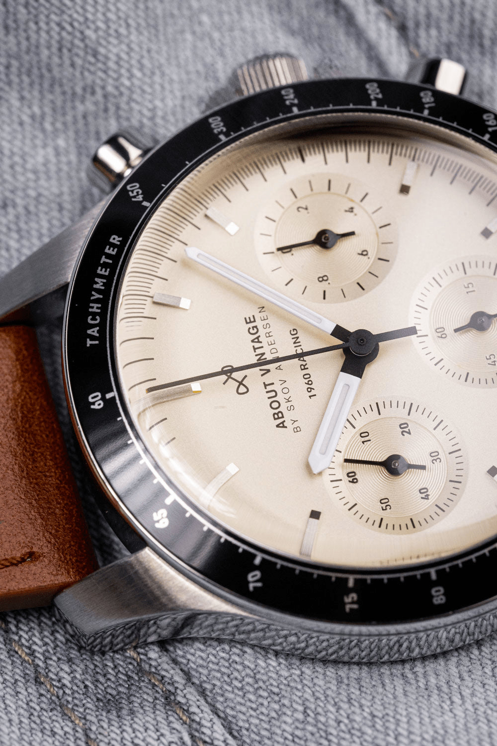 1960 Racing Chronograph, Steel / Off White