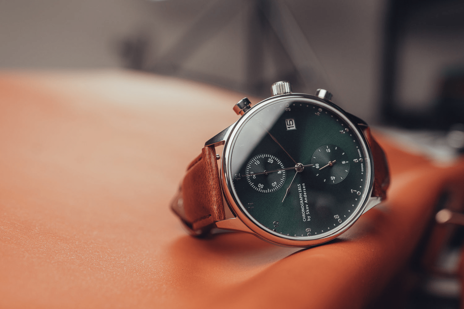 1815 Chronograph, Steel / Green Sunray