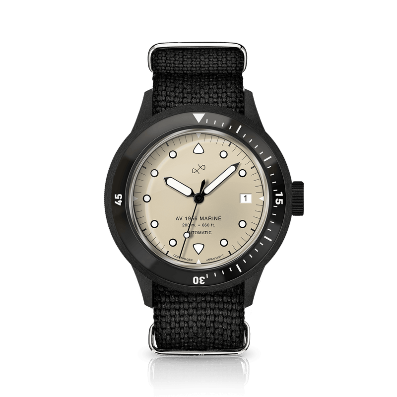 1956 Marine Automatic, All Black / Cream