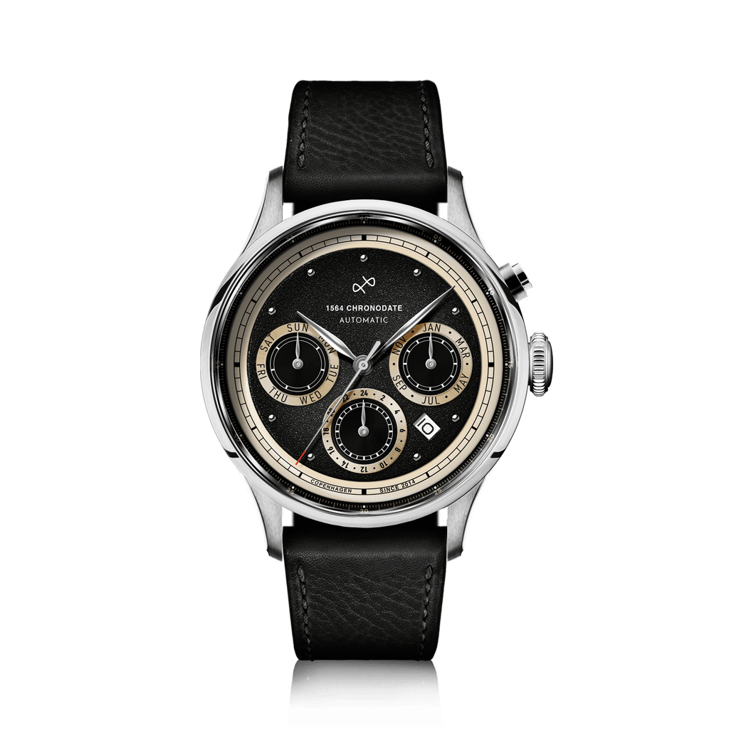 公式限定 福袋 - 公式通販オンラインショップ 1564 Chronodate Black / Steel Automatic, 時計