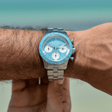 1960 Racing Chronograph, Steel / Tropical Blue