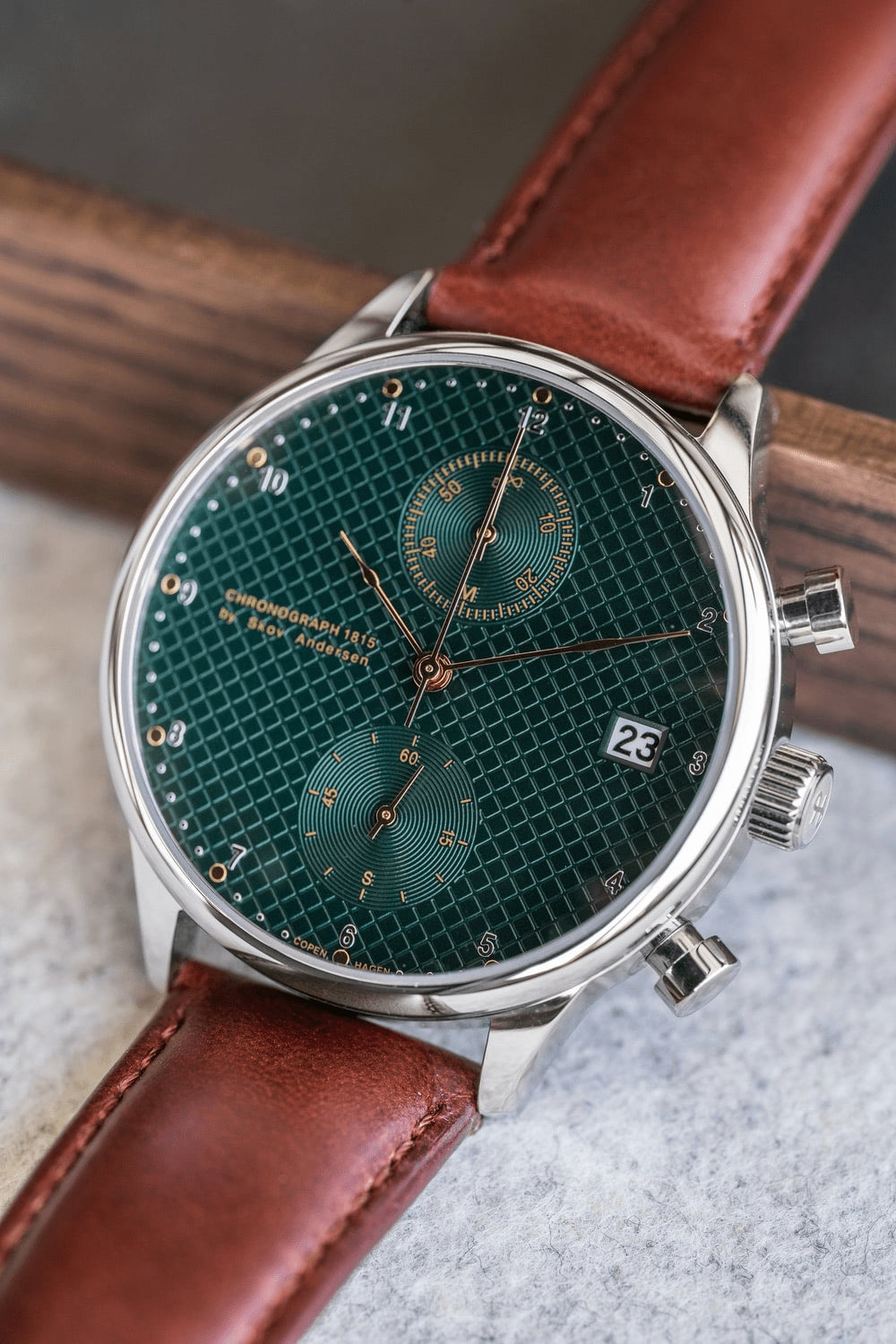 1815 Chronograph, Steel / Green Turtle