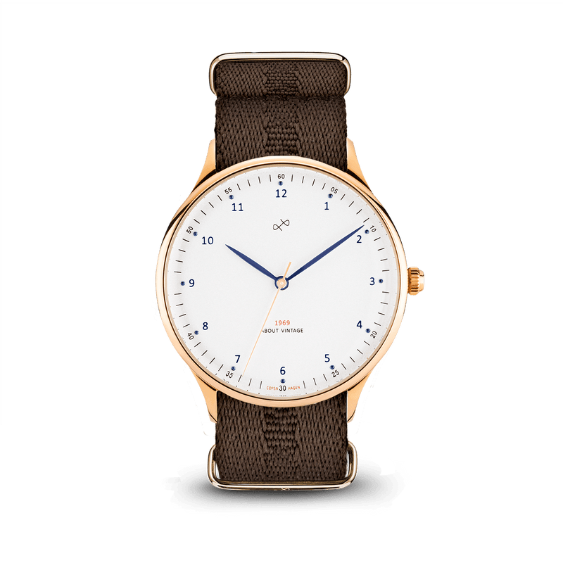 1969 Vintage, Gold / White – 39mm