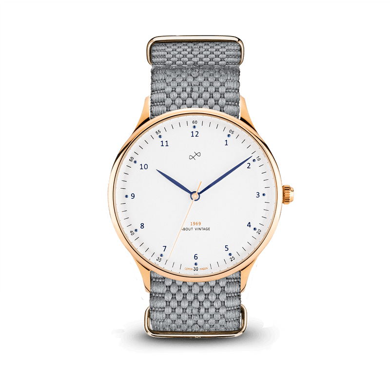 1969 Vintage, Gold / White – 39mm