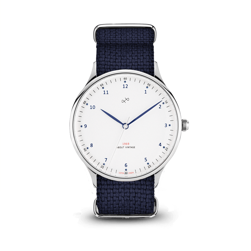 1969 Vintage, Steel / White – 39mm