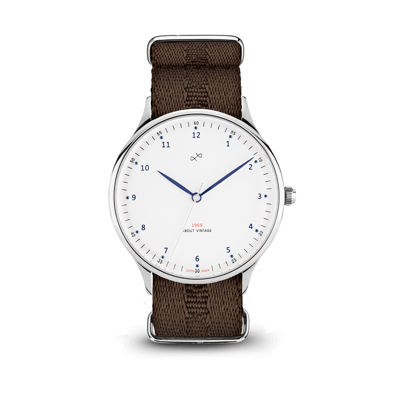 1969 Vintage, Steel / White – 39mm