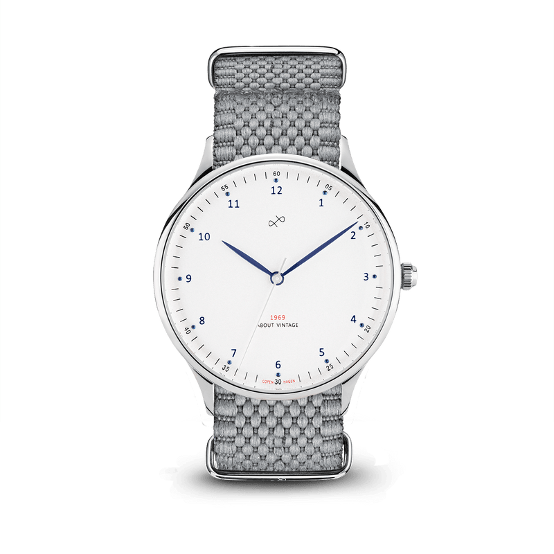 1969 Vintage, Steel / White – 39mm