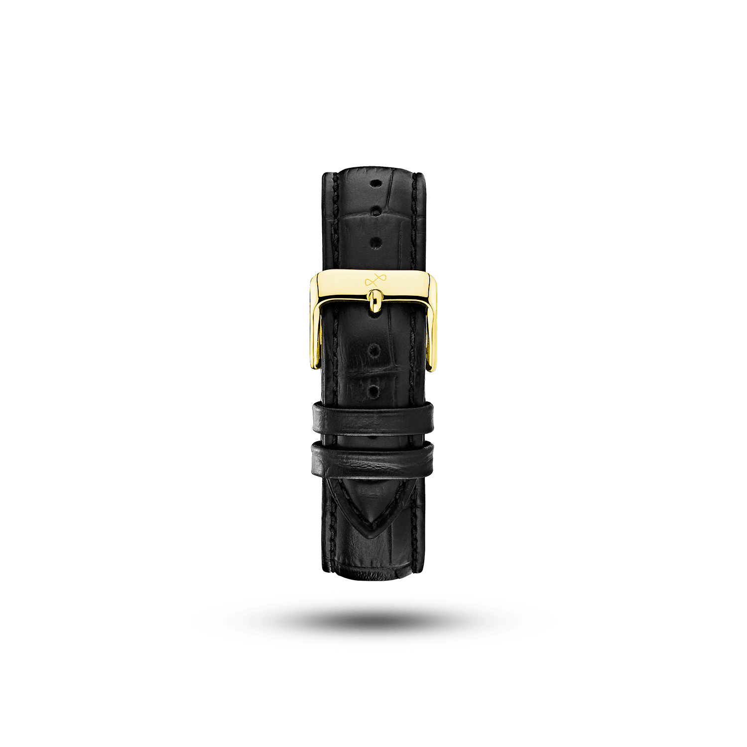 Pin Buckle - Black Croco