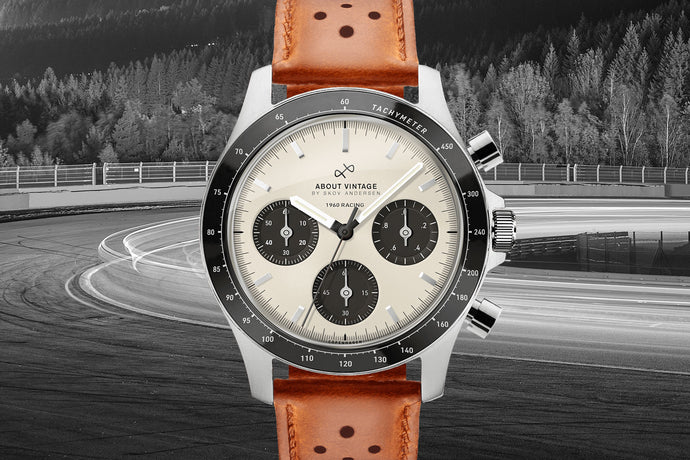 1960 Racing Chronograph, All Black / Orange | Free engraving