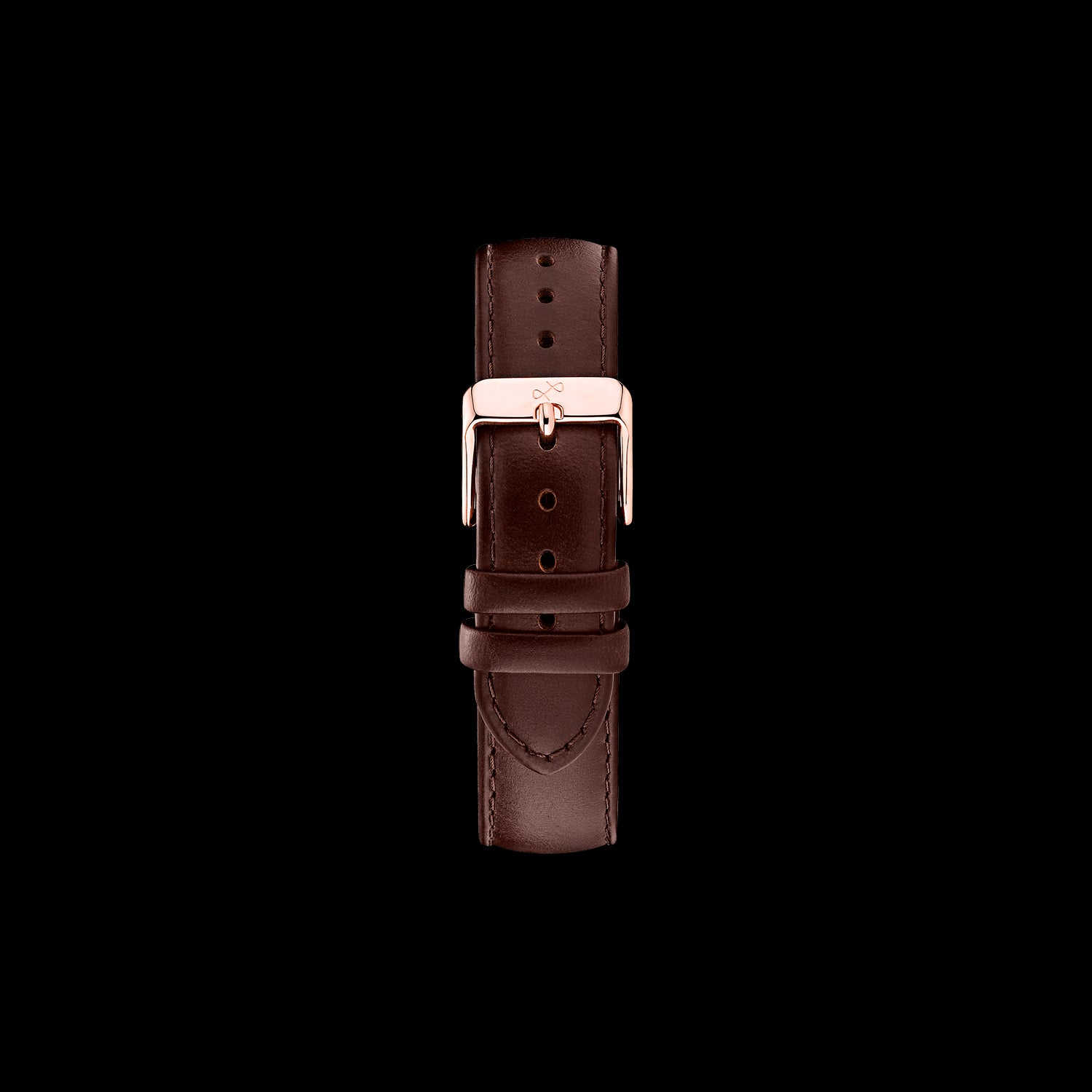 Pin Buckle - Dark Brown Leather