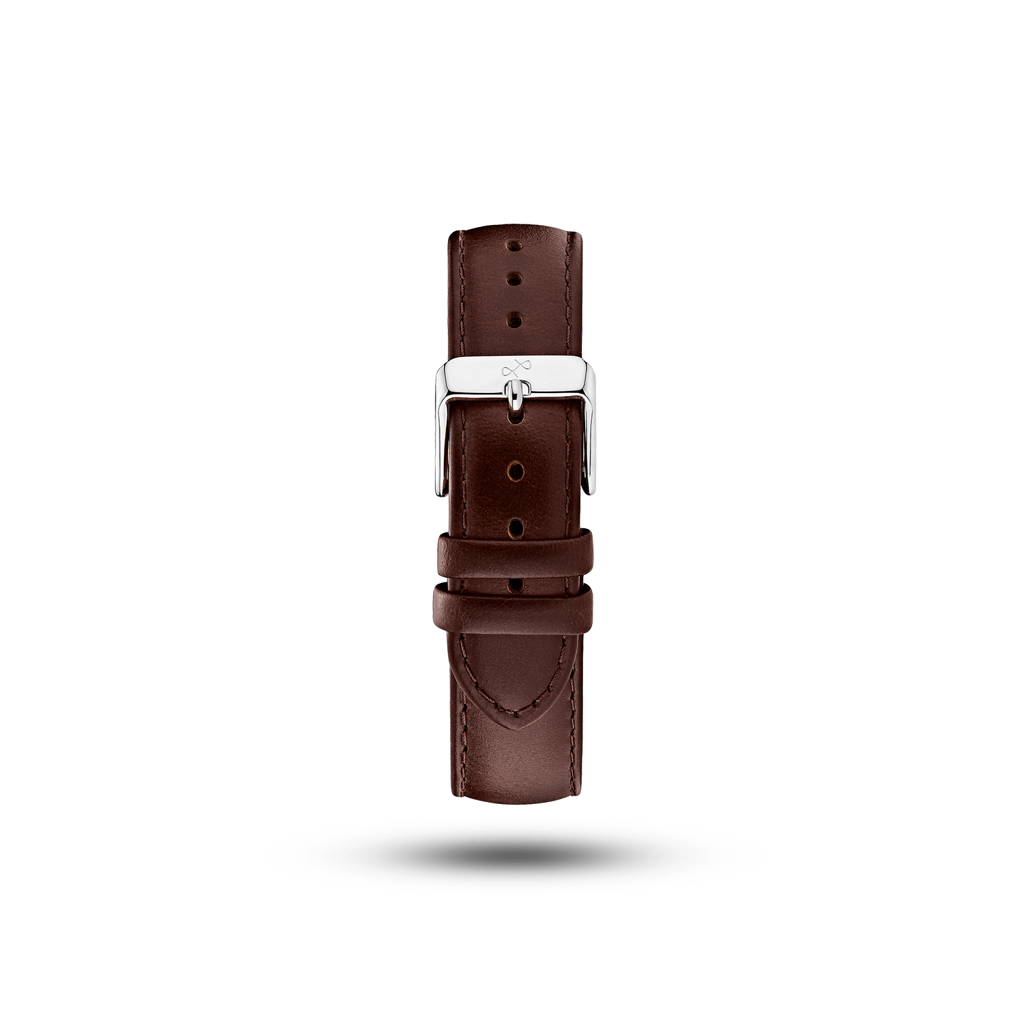 Pin Buckle - Dark Brown Leather