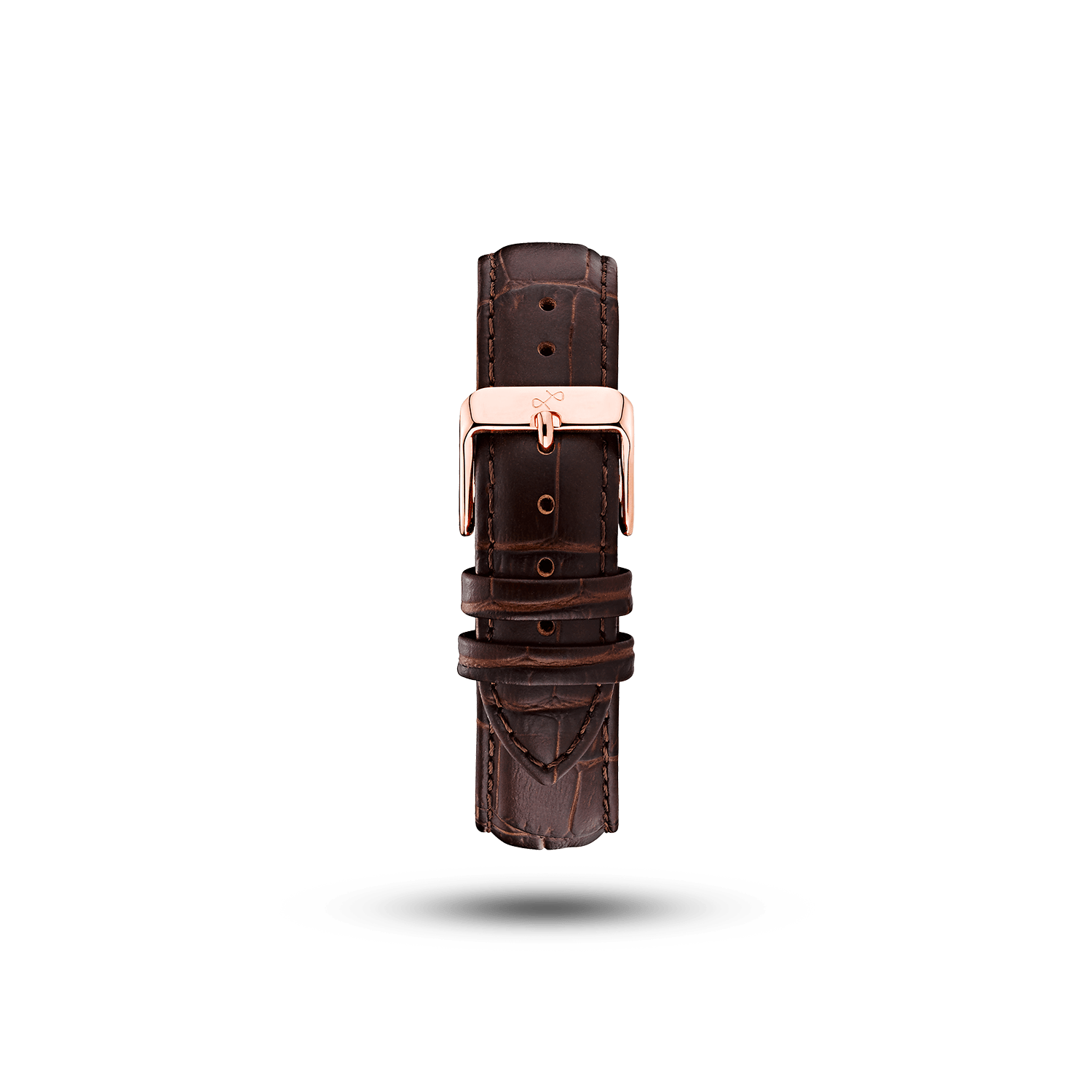 Pin Buckle - Brown Croco