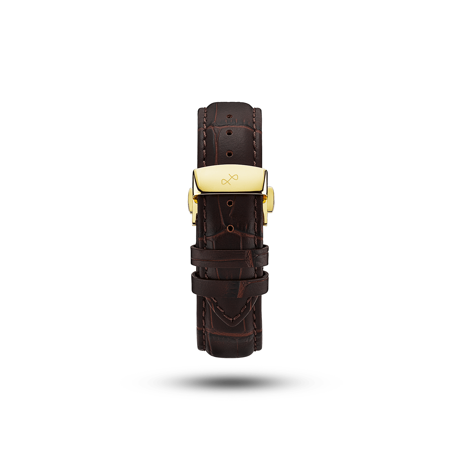 Butterfly Clasp - Brown Croco