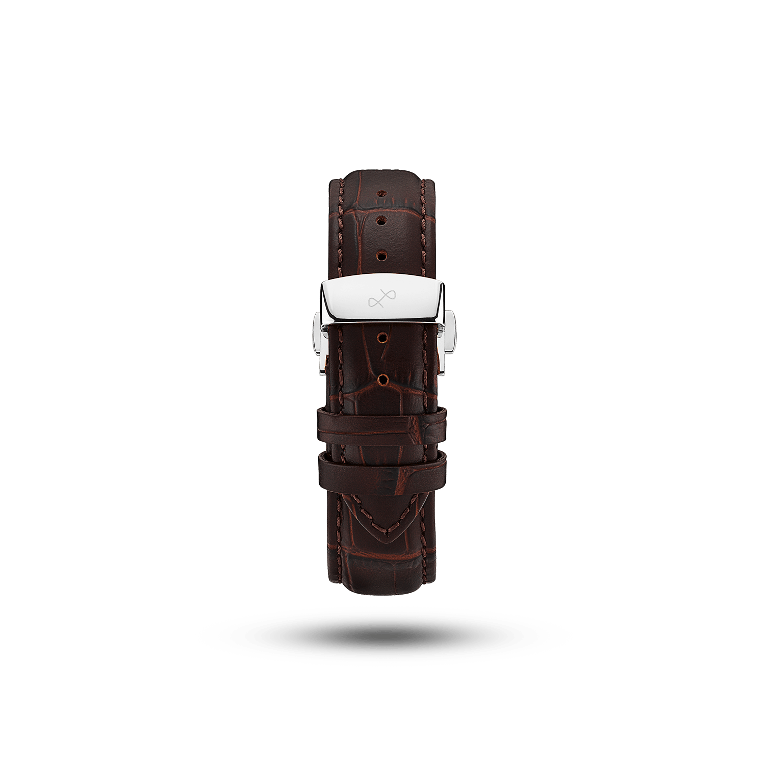 Butterfly Clasp - Brown Croco