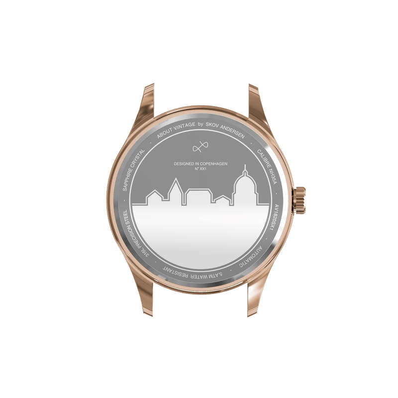1820 Automatic, Rose Gold / White
