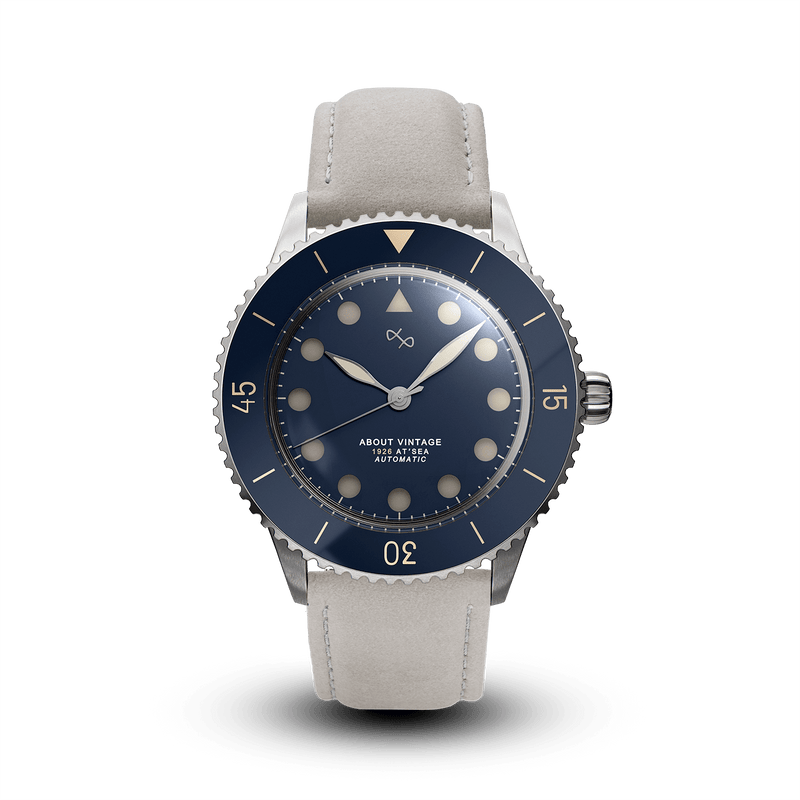 1926 Automatic, Steel / Blue Vintage | Free engraving | Free shipping