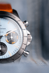 1960 Racing Chronograph, Steel / Sky Blue