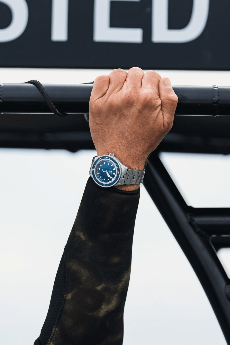 Bulova Marine Star Stainless Steel Blue Face Men's Watch