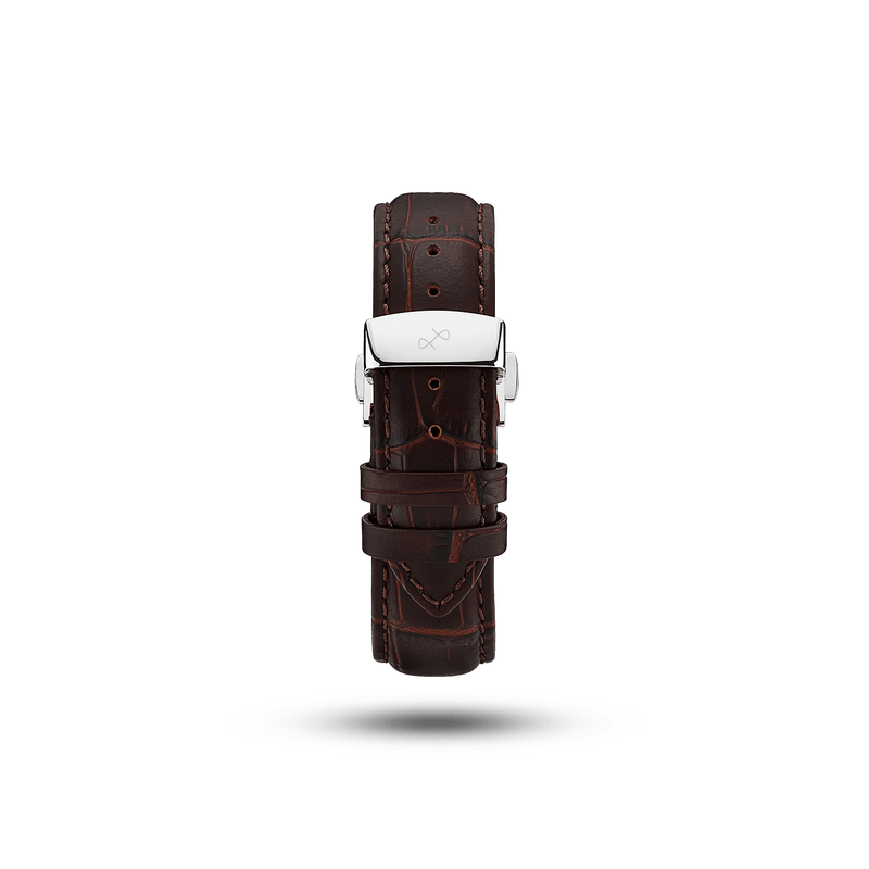 Butterfly Clasp - Brown Croco